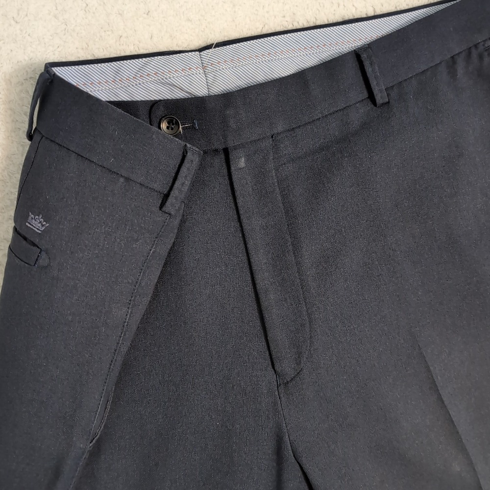 Peter Millar Wicking 100% Polyester Golf Pants Men's sz‎ 40x32 Navy Blue
